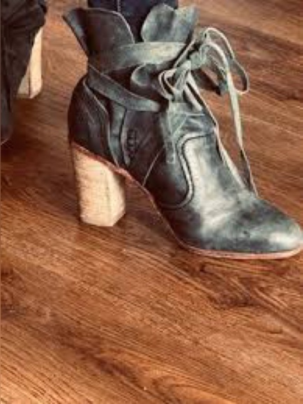 Free People Seven Wonders Wrap-tie Booties Euro 41 - Picture 2 of 9